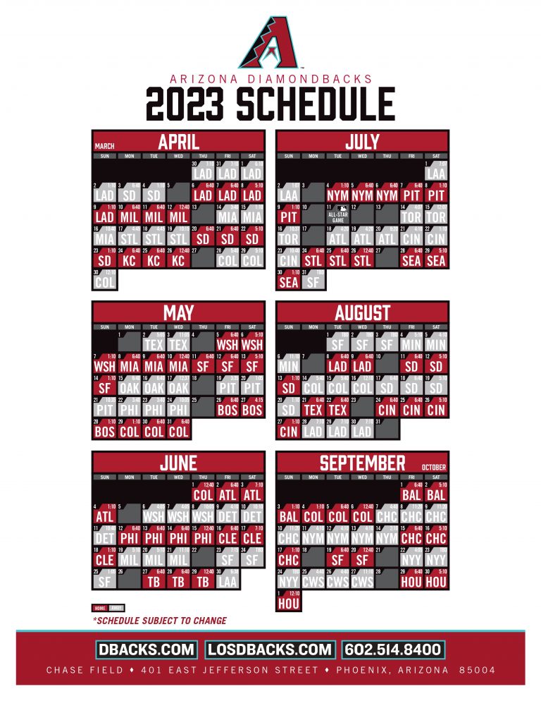 2025 Arizona Diamondbacks Guide: Promotions, Giveaways & Events At Chase Field 2025 Arizona Diamondbacks Guide: Promotions, Giveaways & Events At Chase Field
