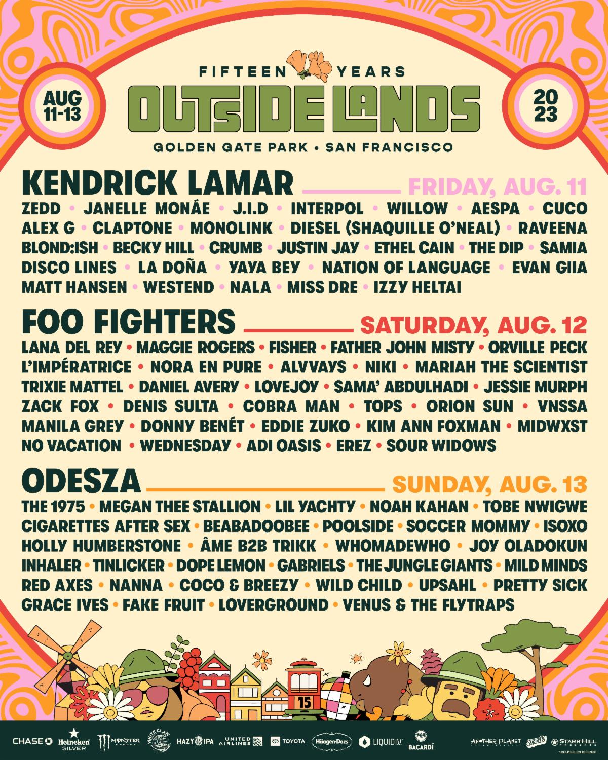 2025 Festival Lineup: Coachella, Lollapalooza, Outside Lands