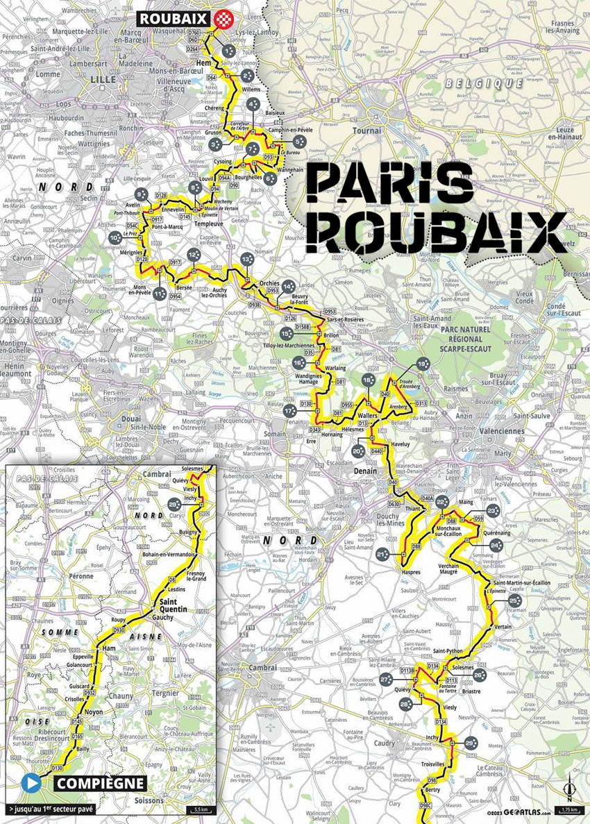 2025 Paris-Roubaix:  Gravel Bike Technology And Tyre Developments