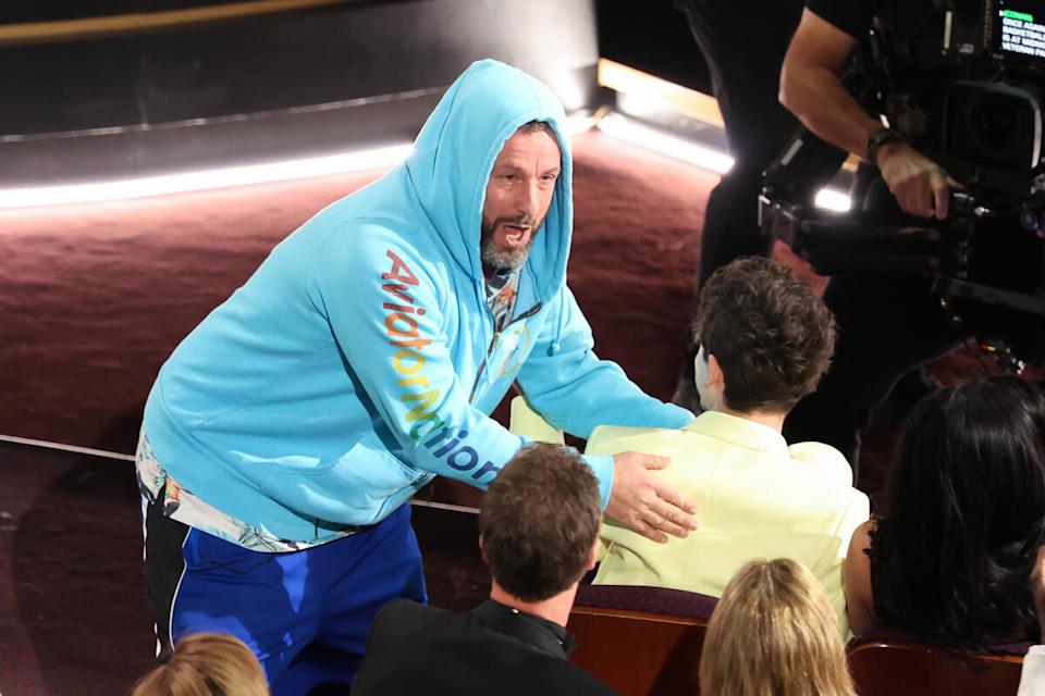 Adam Sandler At The Oscars 2025: Decoding The Cameo, Outfit, And Timothée Chalamet Moment Adam Sandler At The Oscars 2025: Decoding The Cameo, Outfit, And Timothée Chalamet Moment