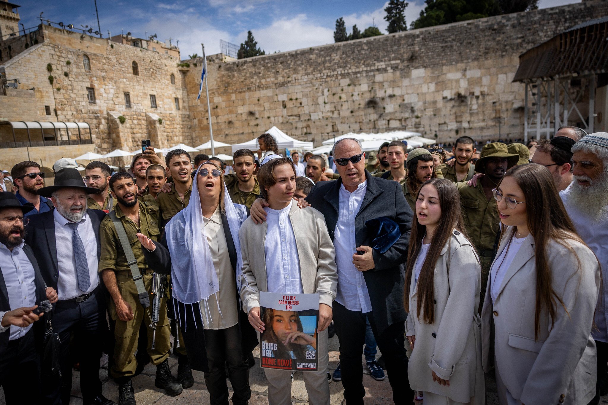 Agam Berger And Daniel Weiss: March Of The Living Performance Following Hostage Release