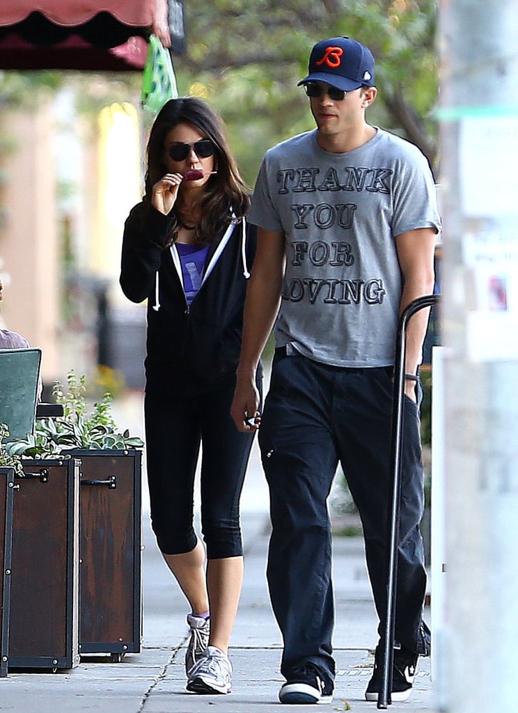 Ashton Kutcher & Mila Kunis: Couple Steps Out In Beverly Hills Following Venice Filming Ashton Kutcher & Mila Kunis: Couple Steps Out In Beverly Hills Following Venice Filming