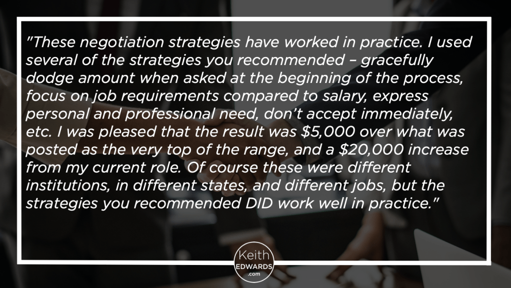 'Best And Final' Job Offer?  Tips For Effective Negotiation