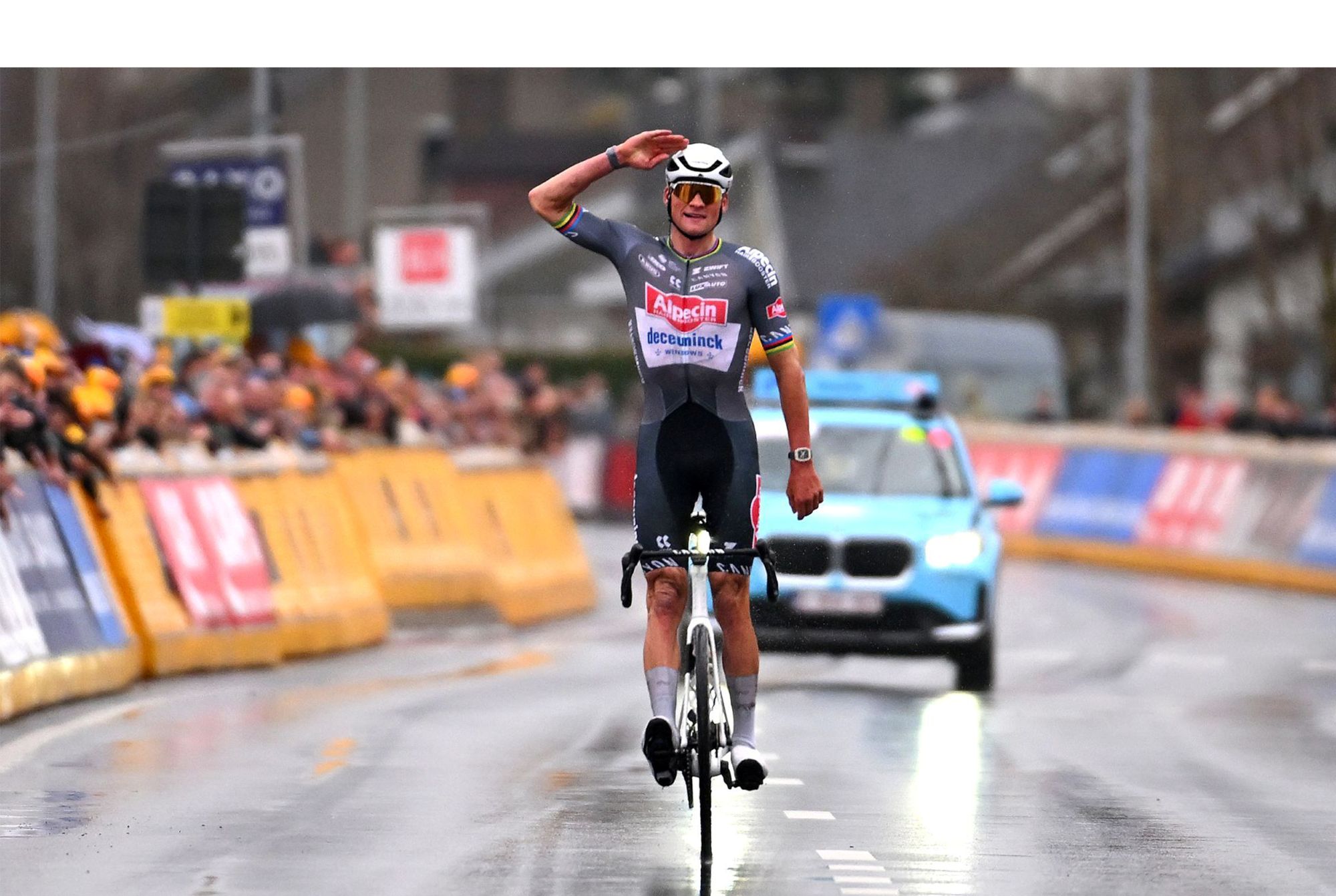 Bottle Thrown At Van Der Poel: Paris-Roubaix Spectator's Arrest Bottle Thrown At Van Der Poel: Paris-Roubaix Spectator's Arrest