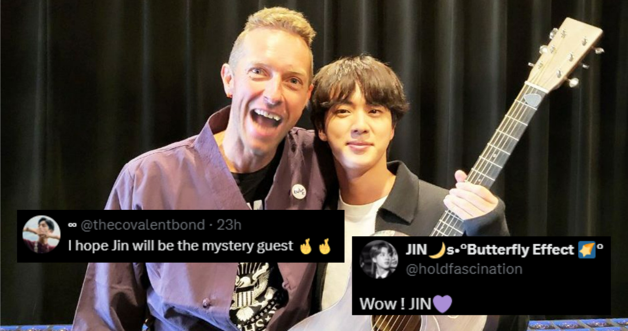 BTS's Jin Hints At Group's Return At Coldplay's Seoul Concert BTS's Jin Hints At Group's Return At Coldplay's Seoul Concert