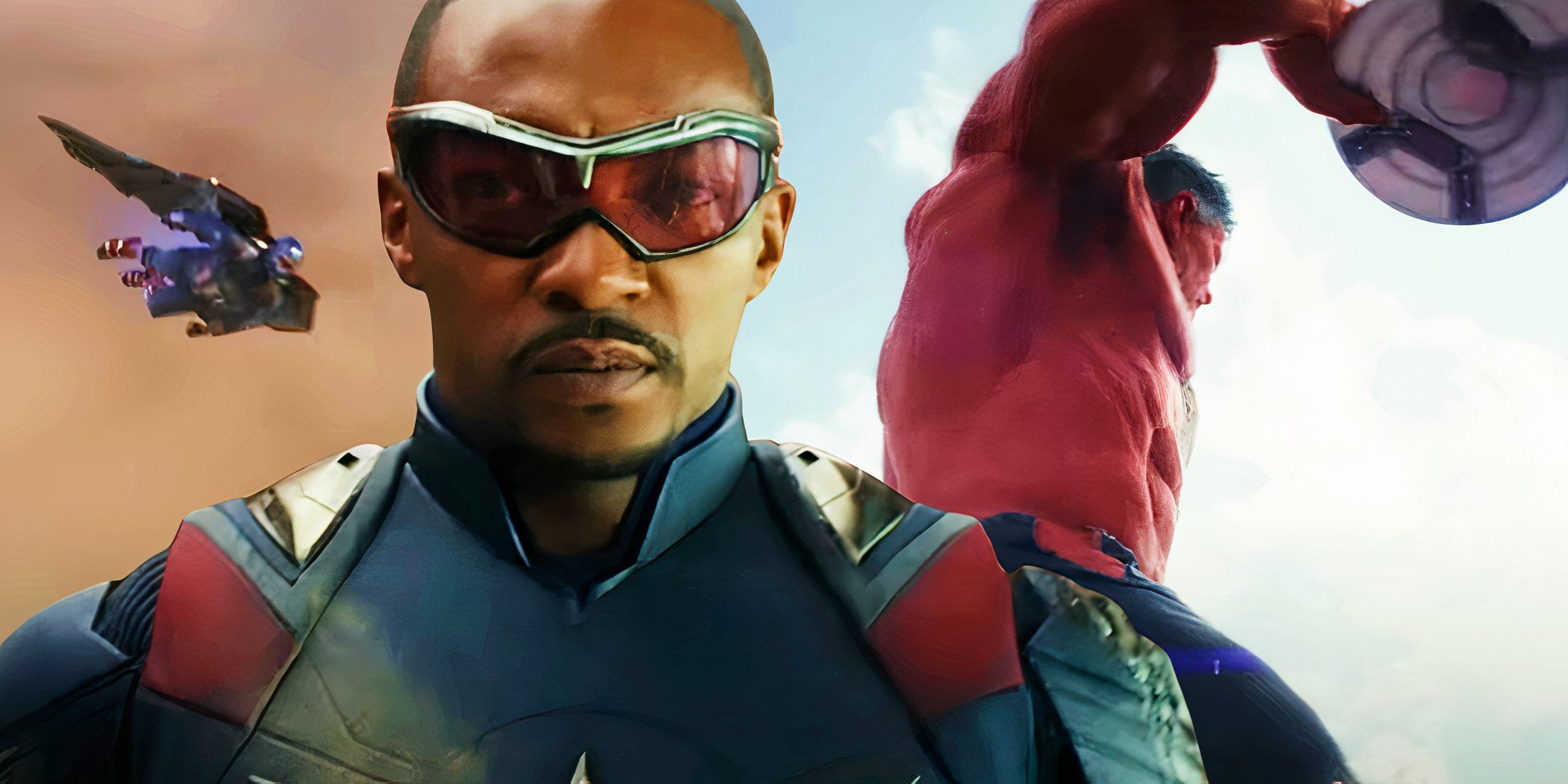 Captain America: Brave New World - Sam Wilson & Red Hulk In Disney 2D Animation Captain America: Brave New World - Sam Wilson & Red Hulk In Disney 2D Animation