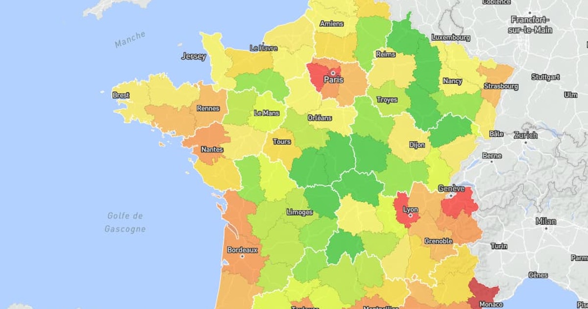 Carte Des Prix Immobiliers: Consultez L'évolution Des Prix Des Maisons Dans Votre Région De France Carte Des Prix Immobiliers: Consultez L'évolution Des Prix Des Maisons Dans Votre Région De France