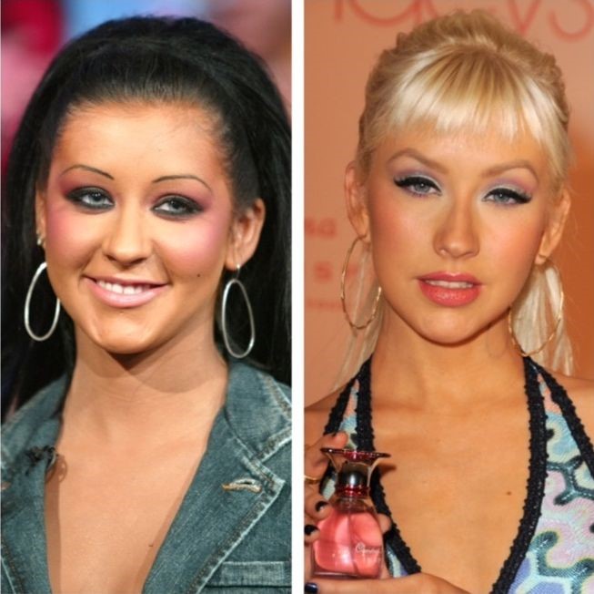 Christina Aguilera's Appearance: A Before & After Comparison Christina Aguilera's Appearance: A Before & After Comparison