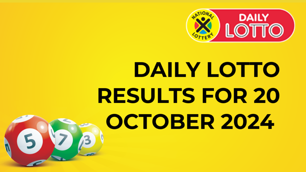 Daily Lotto Results Friday, 18 April 2025 Daily Lotto Results Friday, 18 April 2025