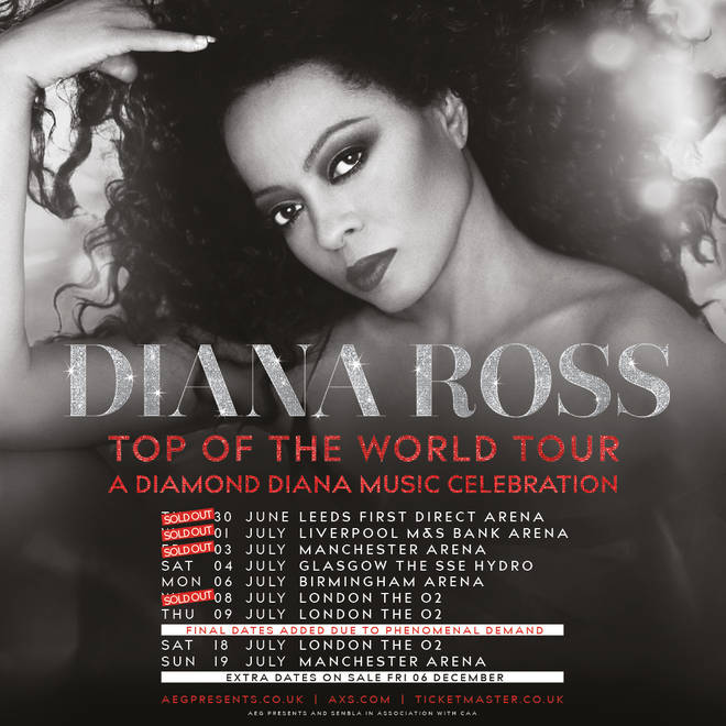 Diana Ross UK Tour 2025: Symphonic Celebration - Tickets On Sale Now Diana Ross UK Tour 2025: Symphonic Celebration - Tickets On Sale Now