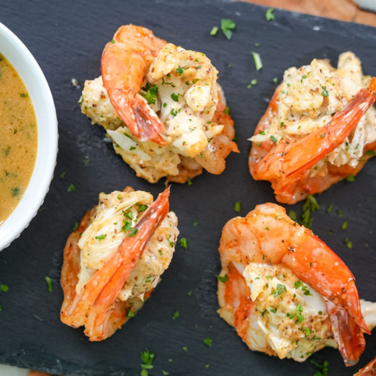 Easy Crab Stuffed Shrimp In Rich Lobster Sauce Easy Crab Stuffed Shrimp In Rich Lobster Sauce