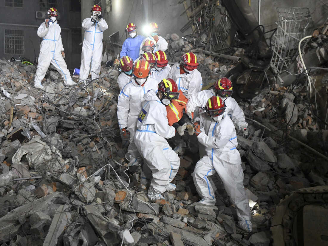 Emergency Response After Partial Collapse Of Ancient Chinese Tower Emergency Response After Partial Collapse Of Ancient Chinese Tower