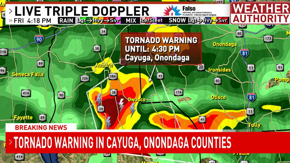 Flash Flood Warning Issued For Cayuga County Due To Thunderstorms Flash Flood Warning Issued For Cayuga County Due To Thunderstorms
