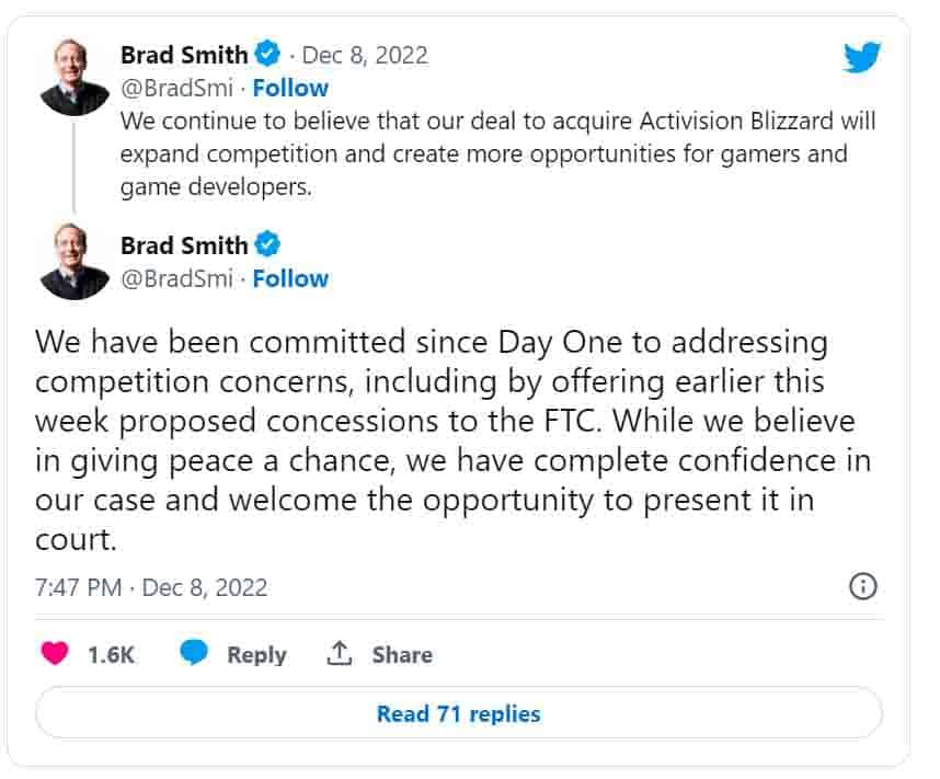 FTC Challenges Court Ruling On Microsoft's Activision Blizzard Purchase FTC Challenges Court Ruling On Microsoft's Activision Blizzard Purchase
