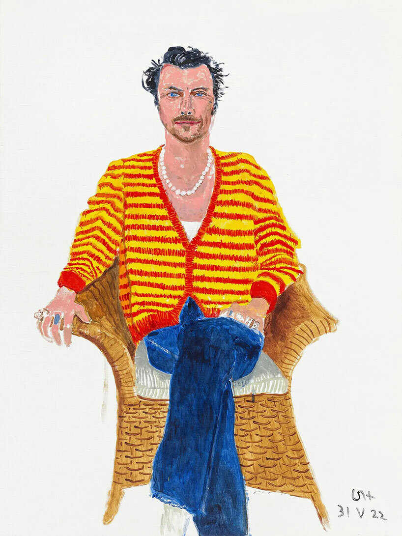 Harry Styles' 70s-Inspired Mustache: A London Appearance Harry Styles' 70s-Inspired Mustache: A London Appearance