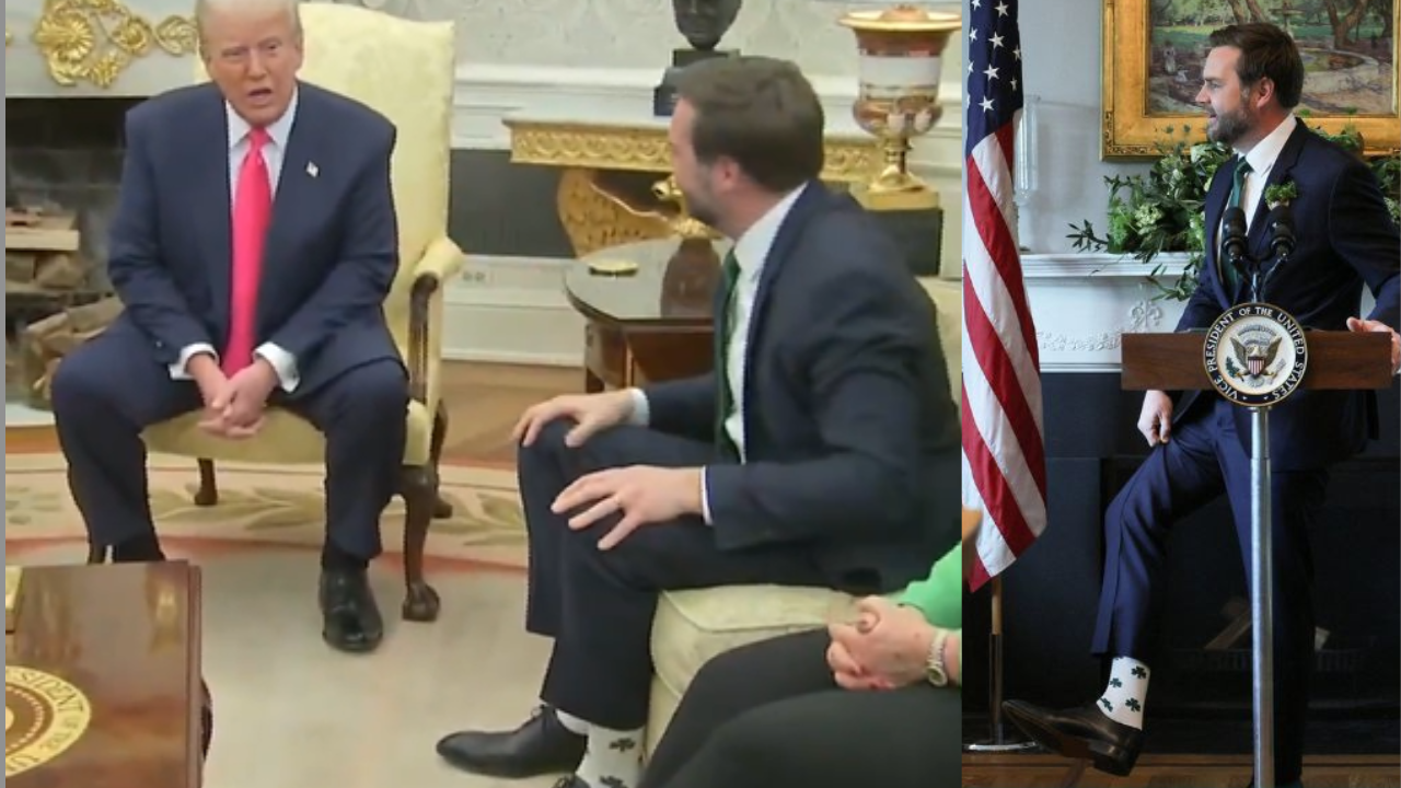 Hilarious WH Moments: Trump, Irish PM, JD Vance & His Socks Hilarious WH Moments: Trump, Irish PM, JD Vance & His Socks