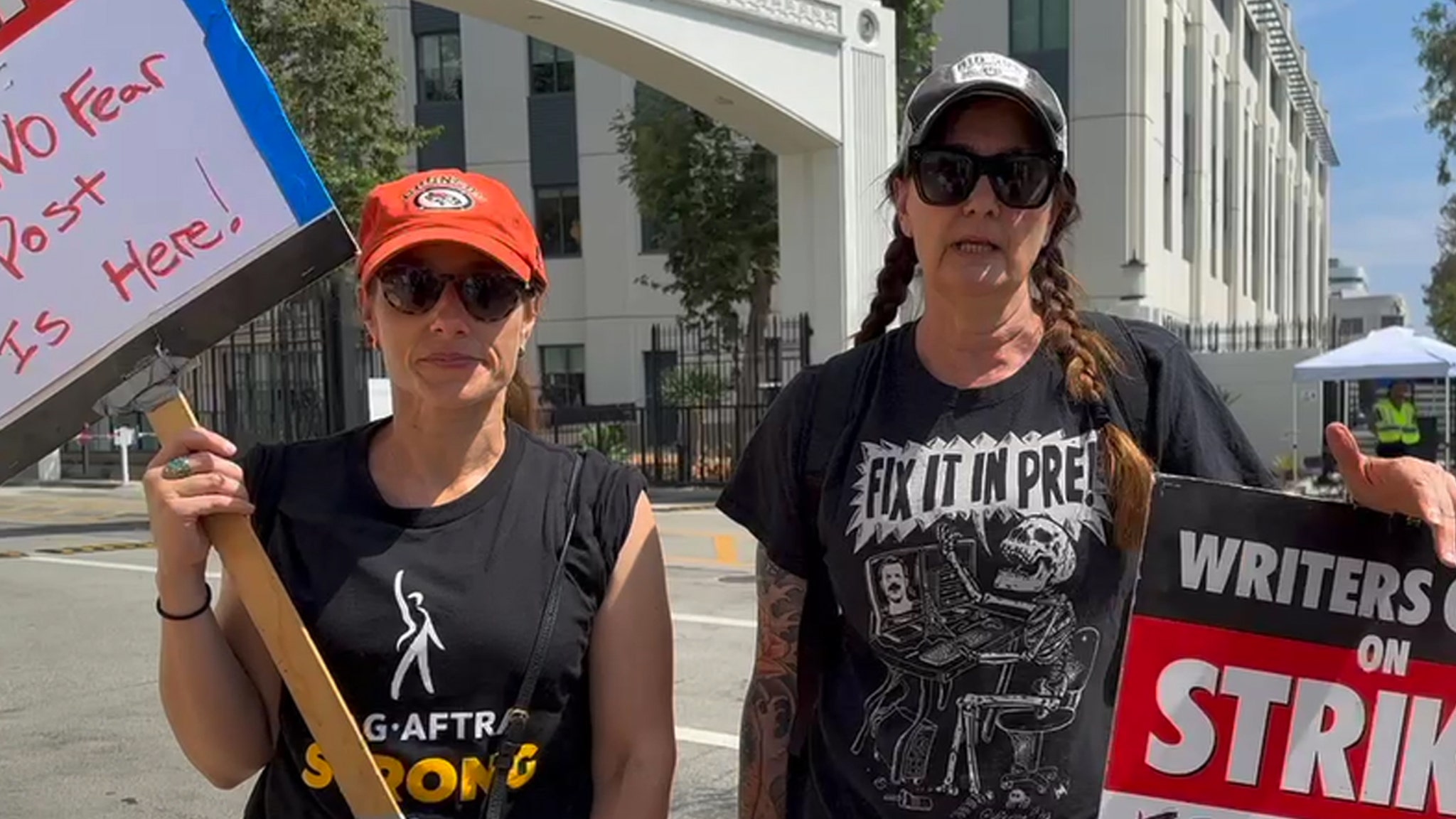 Hollywood Production Grinds To Halt Amidst Actors' And Writers' Strike Hollywood Production Grinds To Halt Amidst Actors' And Writers' Strike