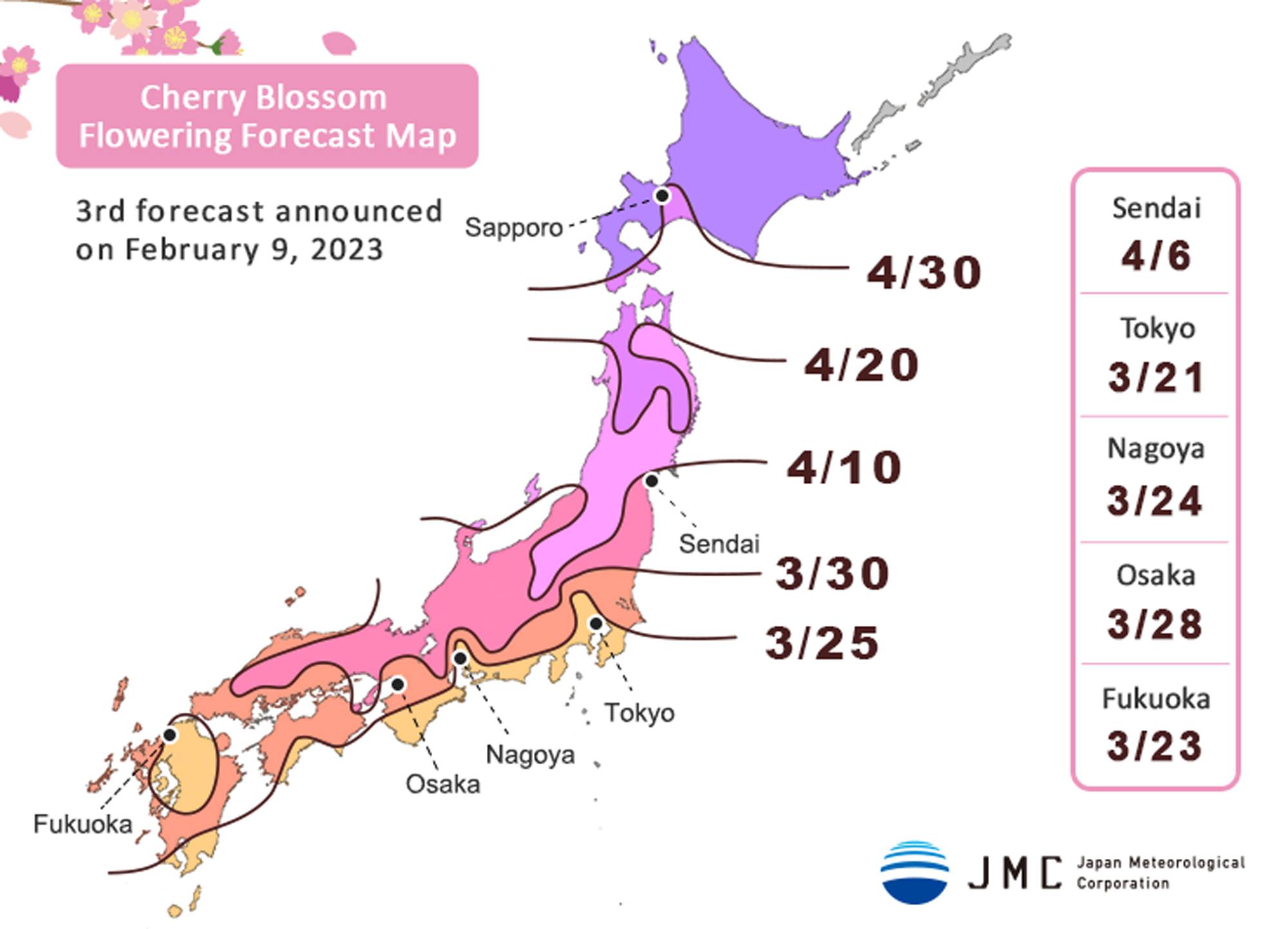 Japan's Cherry Blossom Forecast: Your Springwatch Planning Tool Japan's Cherry Blossom Forecast: Your Springwatch Planning Tool