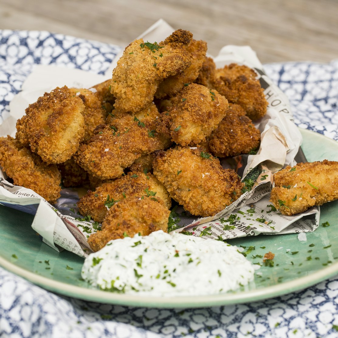 Kycklingnuggets Recept: Majsflingor, Asiatisk Kålsallad & Tips Kycklingnuggets Recept: Majsflingor, Asiatisk Kålsallad & Tips