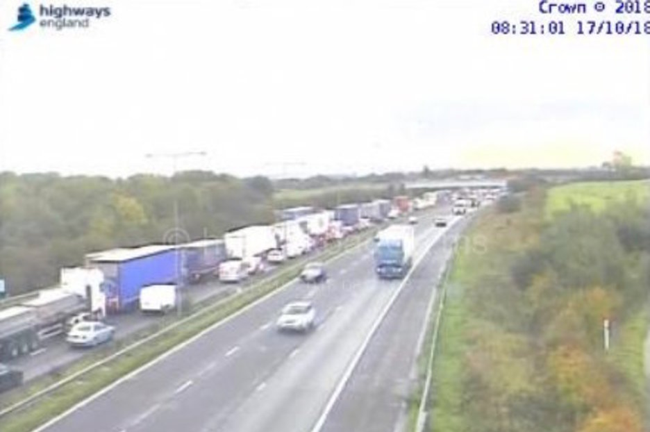 M6 Drivers Face Long Delays After Van Crash M6 Drivers Face Long Delays After Van Crash