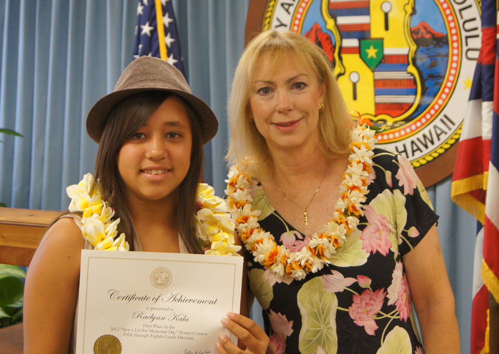 Memorial Day Poster Contest: Hawaii Keiki Celebrate With Lei-Making Art Memorial Day Poster Contest: Hawaii Keiki Celebrate With Lei-Making Art
