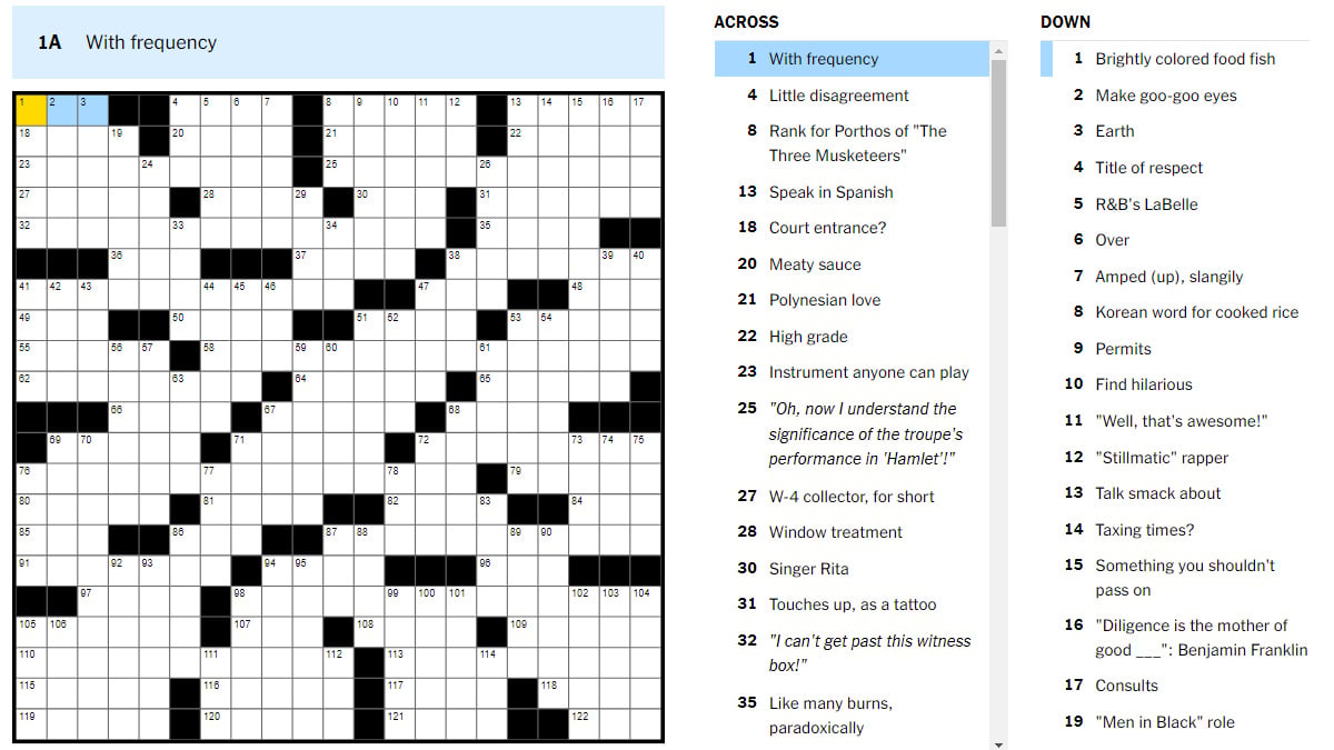 NYT Mini Crossword Solution: March 5, 2025 NYT Mini Crossword Solution: March 5, 2025
