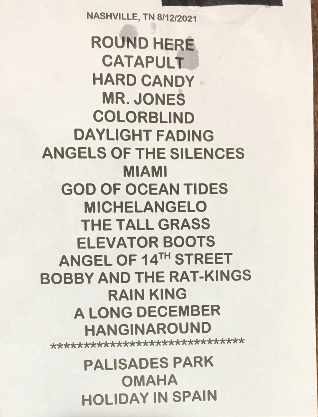 Predicted Counting Crows Setlist For 2025 Concerts Predicted Counting Crows Setlist For 2025 Concerts