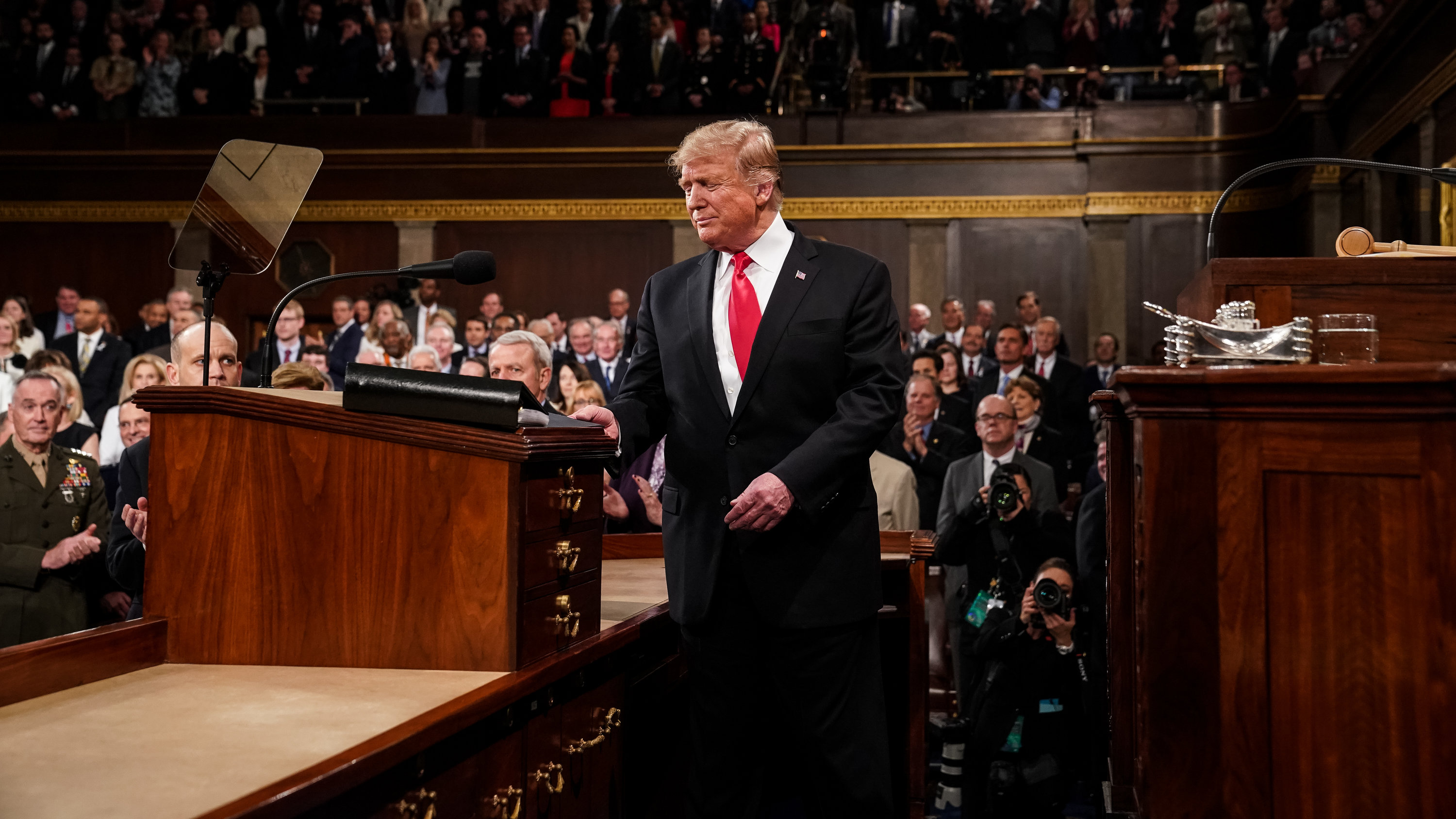 Residents Demonstrate Against Trump During State Of The Union Residents Demonstrate Against Trump During State Of The Union