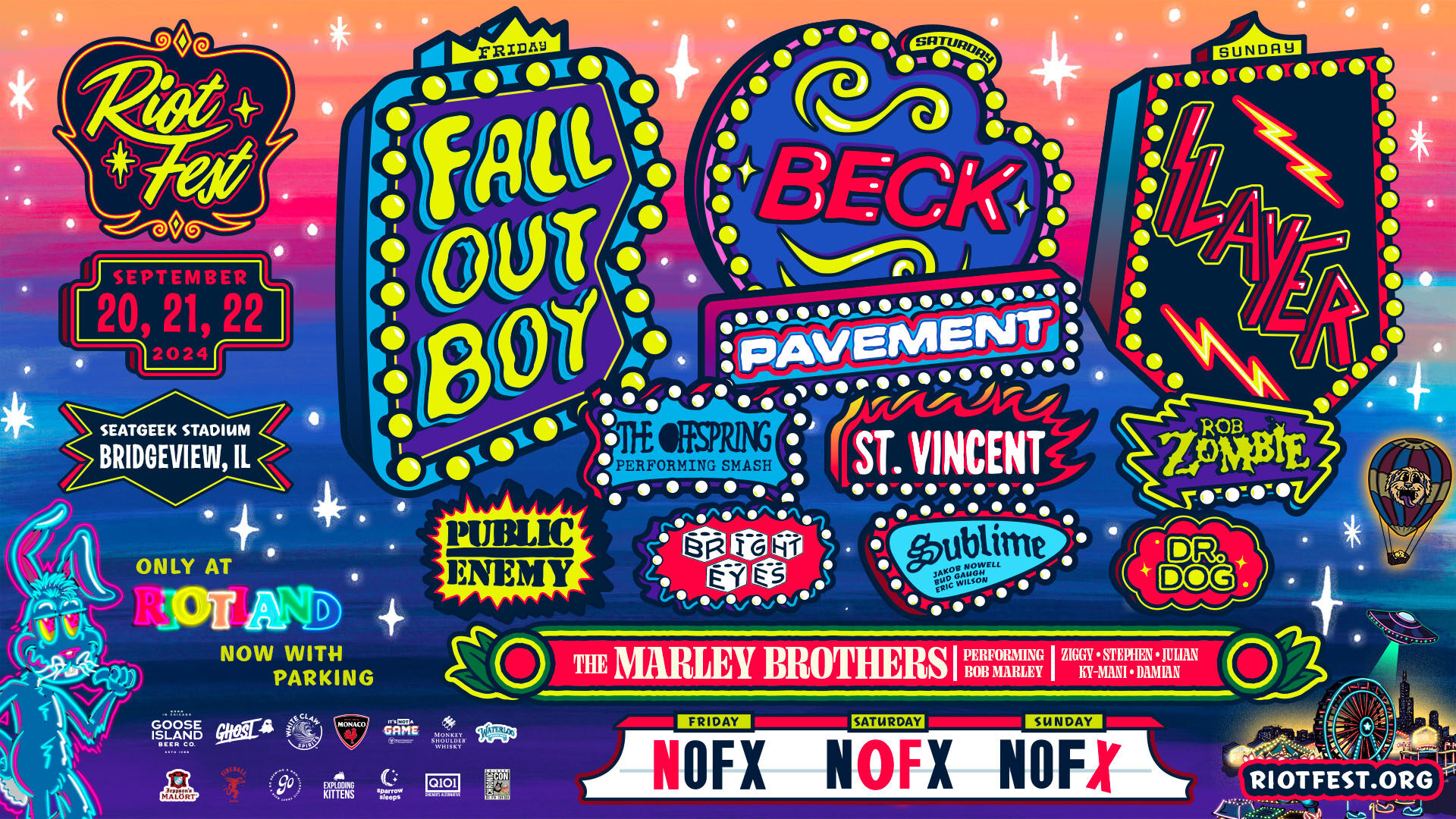 Riot Fest 2025 Lineup: Green Day, Weezer Headline Riot Fest 2025 Lineup: Green Day, Weezer Headline