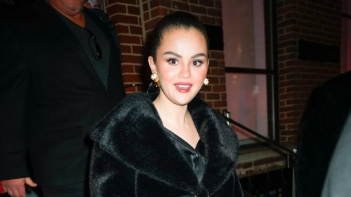 Selena Gomez's Edgy Look: Leather Dress And Boots Steal The Show Selena Gomez's Edgy Look: Leather Dress And Boots Steal The Show