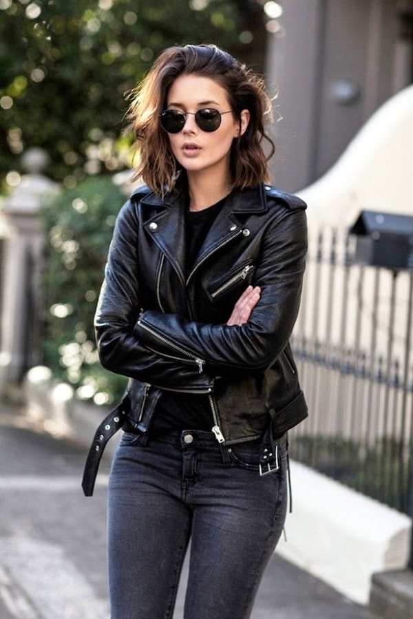 Selena Gomez's Edgy Look: Leather Dress And Boots Selena Gomez's Edgy Look: Leather Dress And Boots