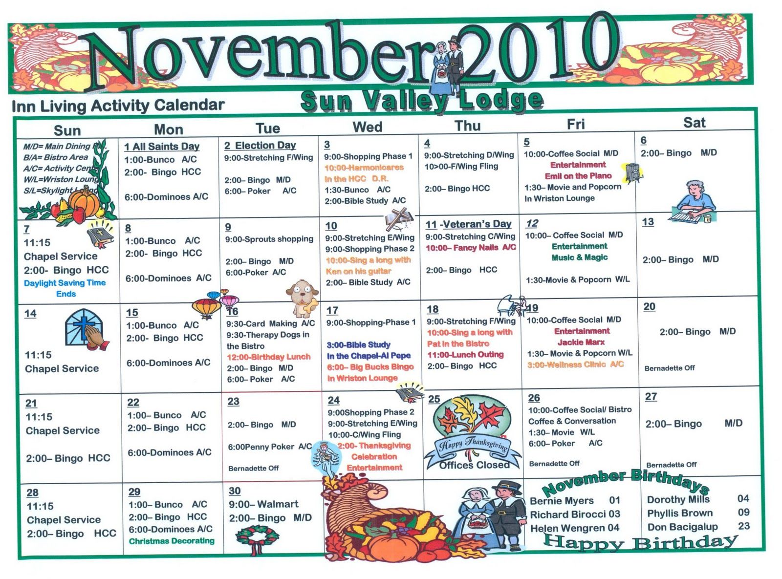 Senior Community Calendar: Trips, Events & Social Activities Senior Community Calendar: Trips, Events & Social Activities