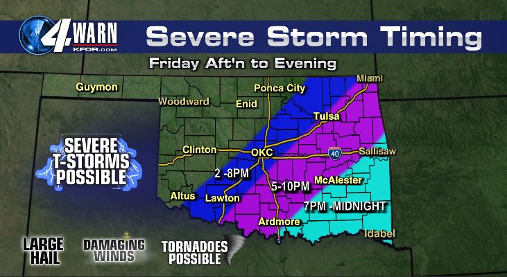 Strong Winds Expected In Oklahoma: Severe Weather Timeline Strong Winds Expected In Oklahoma: Severe Weather Timeline
