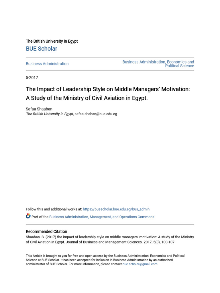 The Impact Of Strong Middle Management On Employee Engagement And Business Outcomes The Impact Of Strong Middle Management On Employee Engagement And Business Outcomes