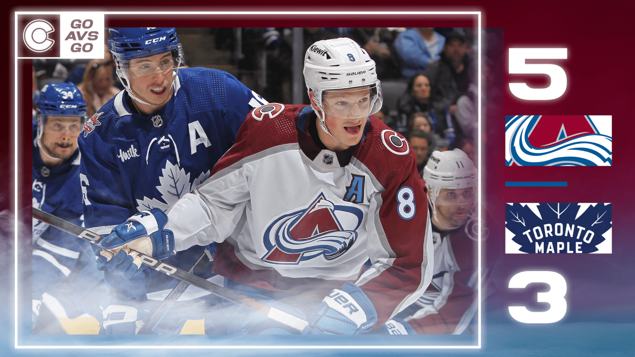 Toronto Maple Leafs Edge Out Avalanche With 2-1 Win Toronto Maple Leafs Edge Out Avalanche With 2-1 Win