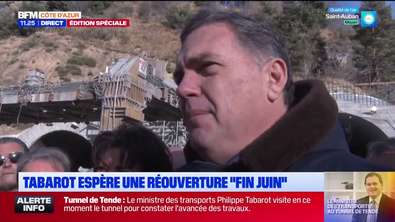 Tunnel De Tende : Ouverture Prévue En Juin, Selon Le Ministre Tabarot