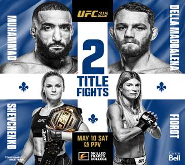 UFC 315 Weekend Betting: MMAmania.com's Odds Comparison And Predictions UFC 315 Weekend Betting: MMAmania.com's Odds Comparison And Predictions