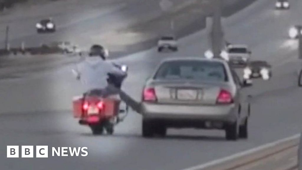 Van Driver's Road Rage Results In Motorcycle Crash: CNN News Van Driver's Road Rage Results In Motorcycle Crash: CNN News