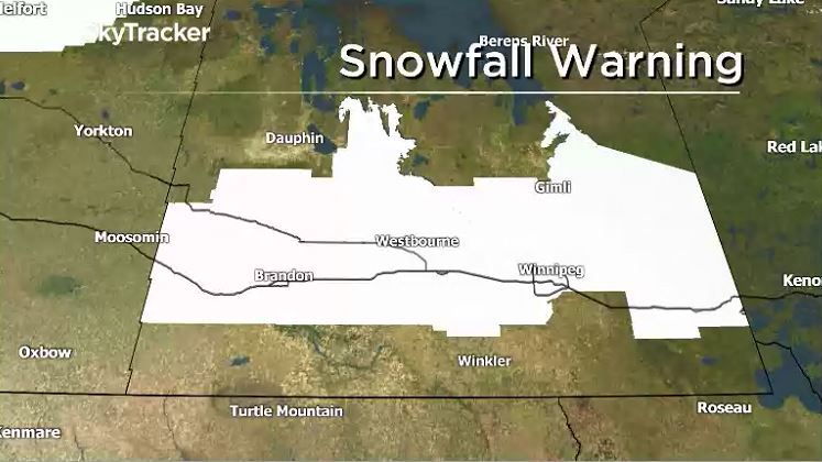 Western Manitoba Under Snowfall Warning: Heavy Snow Expected Western Manitoba Under Snowfall Warning: Heavy Snow Expected