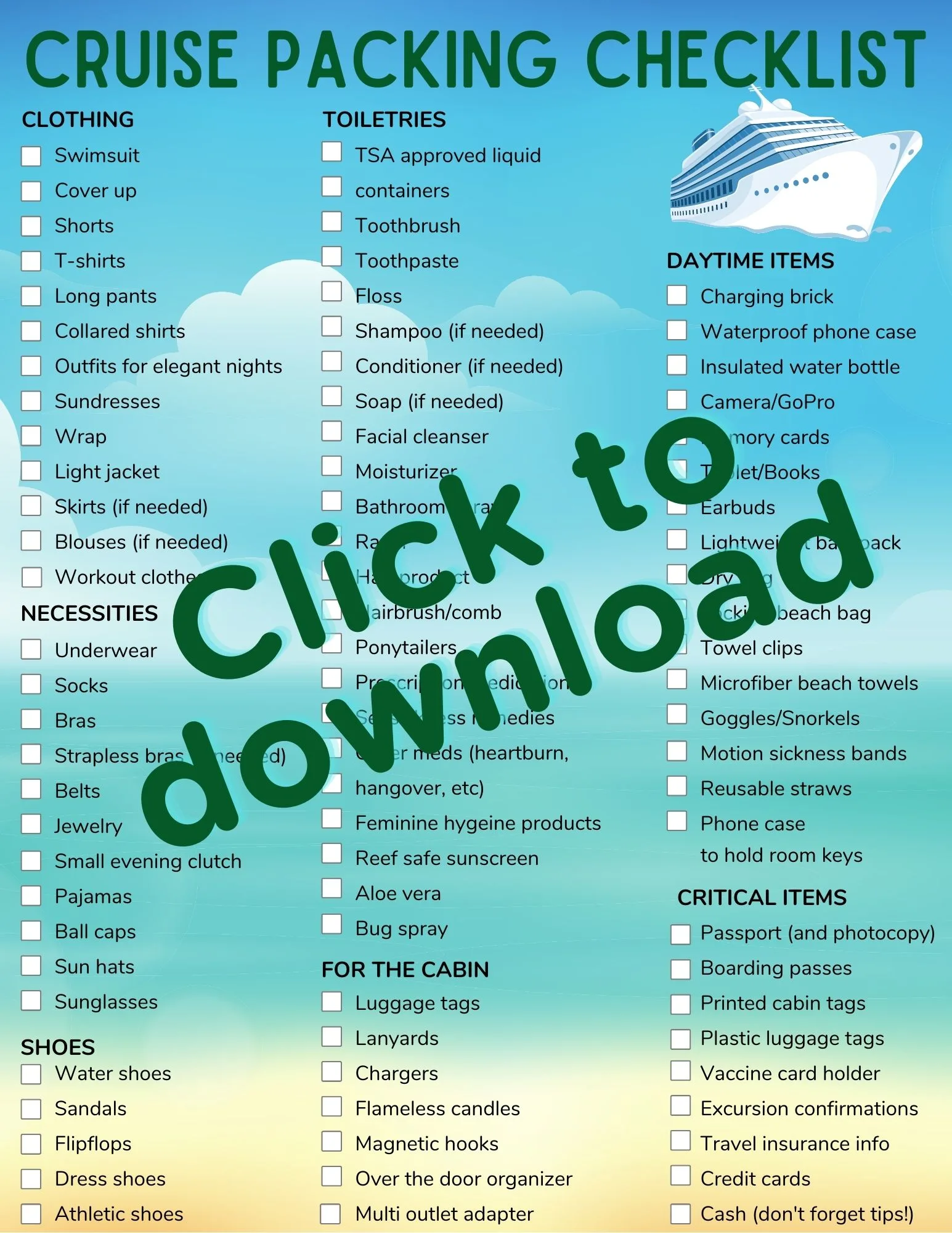 What Not To Pack For Your Cruise: A Comprehensive Guide What Not To Pack For Your Cruise: A Comprehensive Guide