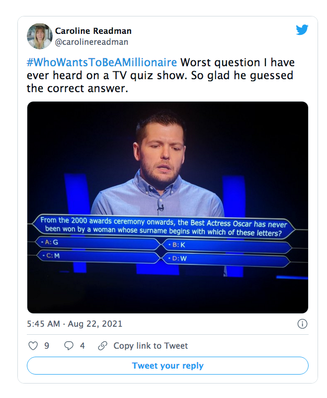 Who Wants To Be A Millionaire? Fans React To Slow Answer On Easy Question Who Wants To Be A Millionaire? Fans React To Slow Answer On Easy Question