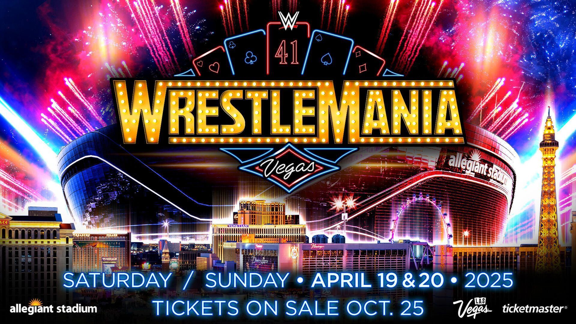 WWE WrestleMania 41 Golden Belts: Memorial Day Weekend Ticket Sale WWE WrestleMania 41 Golden Belts: Memorial Day Weekend Ticket Sale